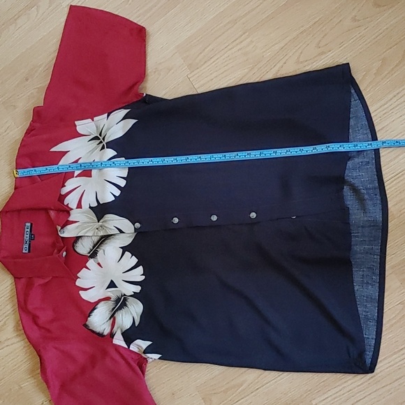 Oxide Sport Men'S US L Tropical Shirt in Red, Black and White - Picture 6 of 7